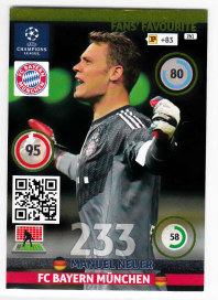 Fans Favourite, 2014-15 Adrenalyn Champions League, Manuel Neuer
