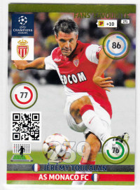 Fans Favourite, 2014-15 Adrenalyn Champions League, Jérémy Toulalan / Jeremy Toulalan