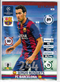 Key Player, 2014-15 Adrenalyn Champions League, Sergio Busquets