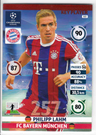 Key Player, 2014-15 Adrenalyn Champions League, Philipp Lahm