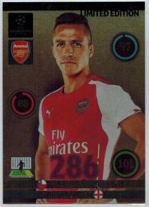 Limited Edition, 2014-15 Adrenalyn Champions League, Alexis Sanchez