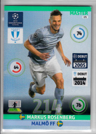 Master, 2014-15 Adrenalyn Champions League, Markus Rosenberg