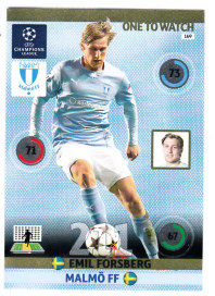 One To Watch, 2014-15 Adrenalyn Champions League, Emil Forsberg