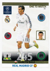 One To Watch, 2014-15 Adrenalyn Champions League, Gareth Bale