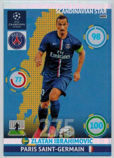 Scandinavian Star, 2014-15 Adrenalyn Champions League, Zlatan Ibrahimovic