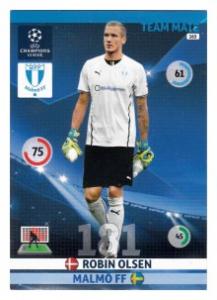 Team Mate, 2014-15 Adrenalyn Champions League, Malmö FF, Robin Olsen