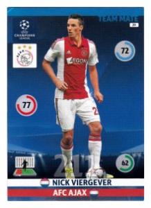 Team Mate, 2014-15 Adrenalyn Champions League, AFC Ajax, Nick Viergever