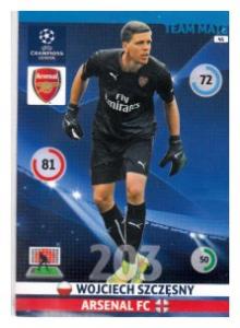 Team Mate, 2014-15 Adrenalyn Champions League, Arsenal F.C., Wojciech Szczesny