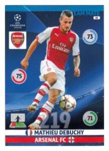 Team Mate, 2014-15 Adrenalyn Champions League, Arsenal F.C., Mathieu Debuchy