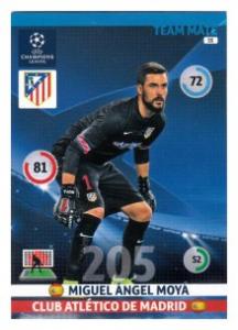 Team Mate, 2014-15 Adrenalyn Champions League, Club Atlético de Madrid, Miguel Ángel Moyá