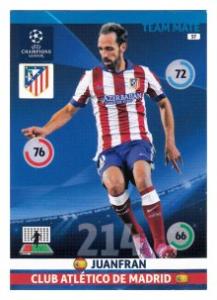 Team Mate, 2014-15 Adrenalyn Champions League, Club Atlético de Madrid, Juanfran
