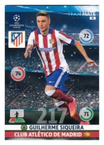 Team Mate, 2014-15 Adrenalyn Champions League, Club Atlético de Madrid, Guilherme Siqueira
