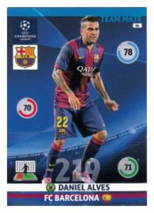 Team Mate, 2014-15 Adrenalyn Champions League, FC Barcelona, Daniel Alves