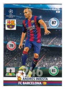 Team Mate, 2014-15 Adrenalyn Champions League, FC Barcelona, Andrés Iniesta