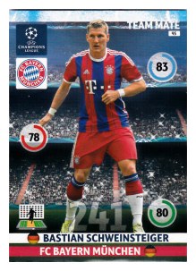 Team Mate, 2014-15 Adrenalyn Champions League, FC Bayern München, Bastian Schweinsteiger