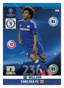 Team Mate, 2014-15 Adrenalyn Champions League, Chelsea FC, Willian