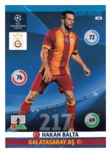 Team Mate, 2014-15 Adrenalyn Champions League, Galatasaray AS, Hakan Balta