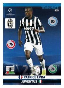 Team Mate, 2014-15 Adrenalyn Champions League, Juventus, Patrice Evra