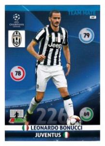 Team Mate, 2014-15 Adrenalyn Champions League, Juventus, Leonardo Bonucci