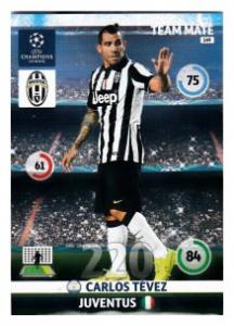 Team Mate, 2014-15 Adrenalyn Champions League, Juventus, Carlos Tévez
