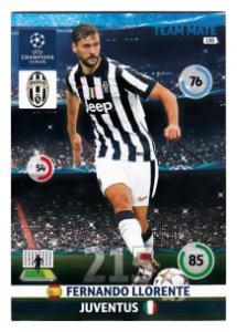 Team Mate, 2014-15 Adrenalyn Champions League, Juventus, Fernando Llorente