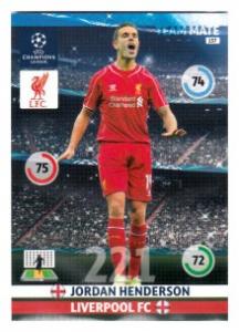 Team Mate, 2014-15 Adrenalyn Champions League, Liverpool FC, Jordan Henderson