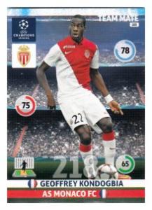 Team Mate, 2014-15 Adrenalyn Champions League, AS Monaco FC, Geoffrey Kondogbia