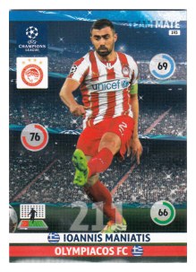 Team Mate, 2014-15 Adrenalyn Champions League, Olympiacos FC, Ioannis Maniatis