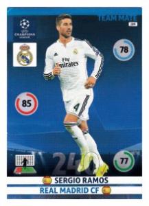Team Mate, 2014-15 Adrenalyn Champions League, Real Madrid C.F., Sergio Ramos
