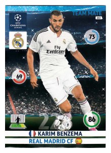 Team Mate, 2014-15 Adrenalyn Champions League, Real Madrid C.F., Karim Benzema