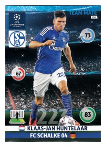Team Mate, 2014-15 Adrenalyn Champions League, FC Schalke 04, Klaas-Jan Huntelaar