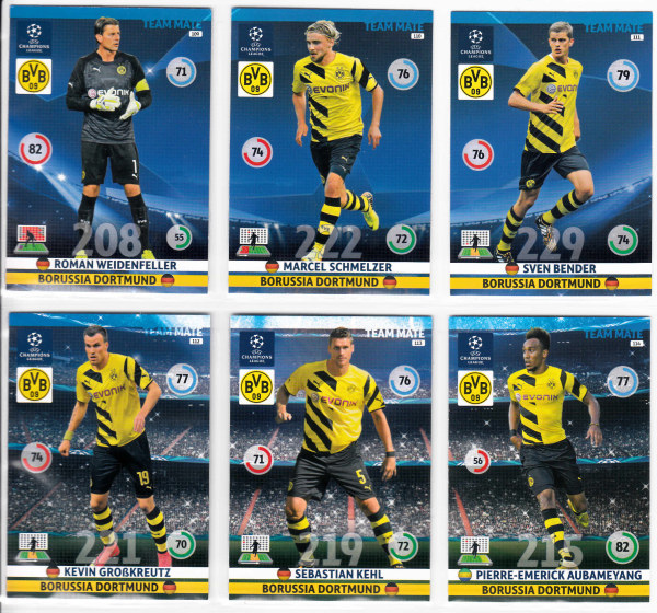 Teamset, 2014-15 Adrenalyn Champions League, Borussia Dortmund