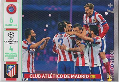 Round of 16, 2014-15 Adrenalyn Champions League UPDATE #UE002 Club Atletico de Madrid