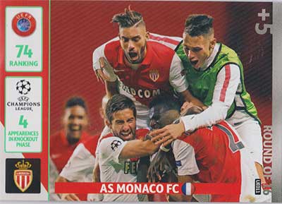 Round of 16, 2014-15 Adrenalyn Champions League UPDATE #UE011 AS Monaco FC