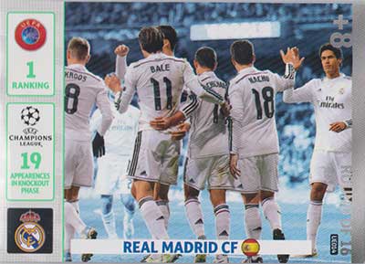 Round of 16, 2014-15 Adrenalyn Champions League UPDATE #UE014 Real Madrid CF