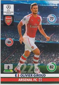 Team Mates, 2014-15 Adrenalyn Champions League UPDATE #UE019 Olivier Giroud