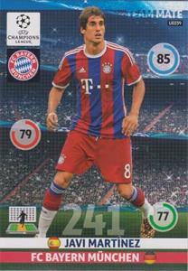Team Mates, 2014-15 Adrenalyn Champions League UPDATE #UE039 Javi Martinez