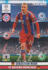 Team Mates, 2014-15 Adrenalyn Champions League UPDATE #UE040 Sebastian Rode