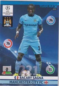 Team Mates, 2014-15 Adrenalyn Champions League UPDATE #UE053 Bacary Sagna