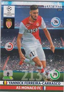 Team Mates, 2014-15 Adrenalyn Champions League UPDATE #UE060 Yannick Ferreira-Carrasco