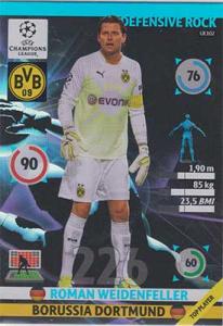 Defensive Rock, 2014-15 Adrenalyn Champions League UPDATE #UE102 Roman Weidenfeller