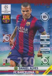 Key Player, 2014-15 Adrenalyn Champions League UPDATE #UE105 Daniel Alves
