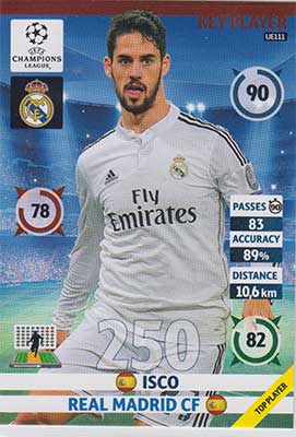 Key Player, 2014-15 Adrenalyn Champions League UPDATE #UE111 Isco