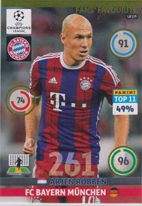 Fans Favourite, 2014-15 Adrenalyn Champions League UPDATE #UE119 Arjen Robben