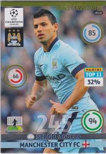 Fans Favourite, 2014-15 Adrenalyn Champions League UPDATE #UE122 Sergio Agüero / Aguero
