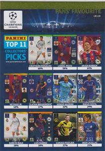 Fans Favourite, 2014-15 Adrenalyn Champions League UPDATE #UE128 Fans Favourites: Overall Top 11