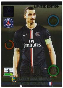 Limited Edition, Adrenalyn Champions League UPDATE 2014-15, Zlatan Ibrahimovic (Blå tröja)