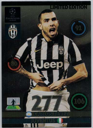 Limited Edition, Adrenalyn Champions League UPDATE 2014-15, Carlos Tevez