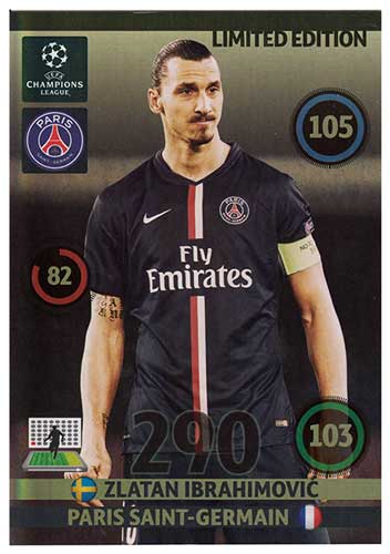 XXL Limited Edition, Adrenalyn Champions League UPDATE 2014-15, Zlatan Ibrahimovic