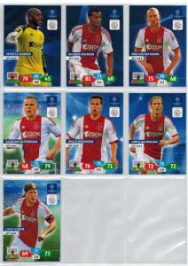 Teamset AFC Ajax, 2013-14 Adrenalyn Champions League, 7 olika grundkort